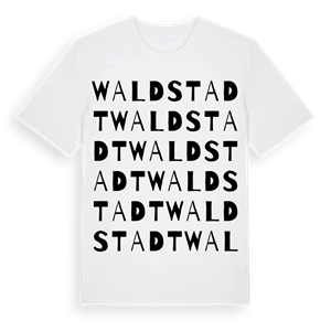 Waldstadt ordlek t-shirt – ekologisk bomull t-shirt från Pinshirt