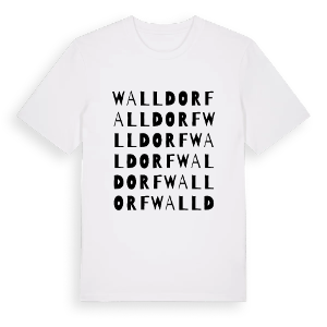 Walldorf ordlek t-shirt – ekologisk bomull t-shirt från Pinshirt