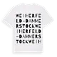 Weiherfeld-Dammerstock ordlek t-shirt
