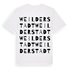 Weil der Stadt ordlek t-shirt – ekologisk bomull t-shirt från Pinshirt
