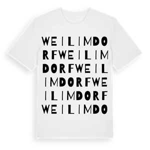 Weilimdorf ordlek t-shirt – ekologisk bomull t-shirt från Pinshirt
