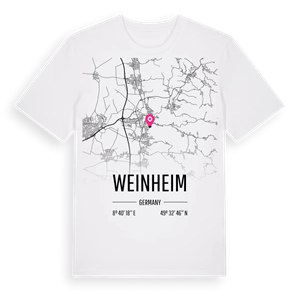 Weinheim karta t-shirt – ekologisk bomull t-shirt från Pinshirt