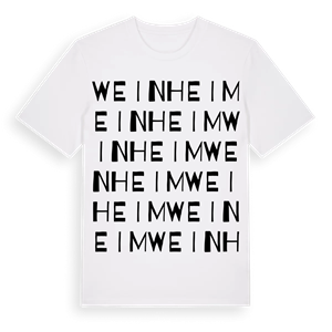 Weinheim ordlek t-shirt – ekologisk bomull t-shirt från Pinshirt