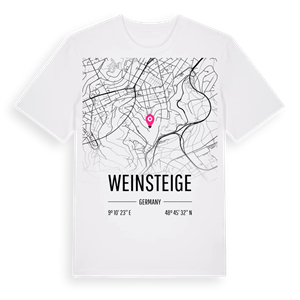 Weinsteige karta t-shirt – ekologisk bomull t-shirt från Pinshirt