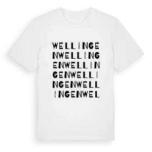 Wellingen ordlek t-shirt – ekologisk bomull t-shirt från Pinshirt