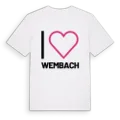Jag älskar Wembach t-shirt stort tryck