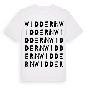 Widdern ordlek t-shirt – ekologisk bomull t-shirt från Pinshirt