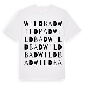 Wildbad ordlek t-shirt – ekologisk bomull t-shirt från Pinshirt