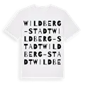 Wildberg-Stadt ordlek t-shirt