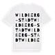 Wildberg-Stadt ordlek t-shirt
