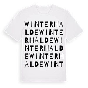 Winterhalde ordlek t-shirt – ekologisk bomull t-shirt från Pinshirt
