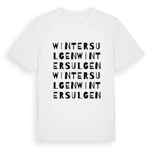 Wintersulgen ordlek t-shirt – ekologisk bomull t-shirt från Pinshirt