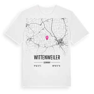Wittenweiler karta t-shirt – ekologisk bomull t-shirt från Pinshirt