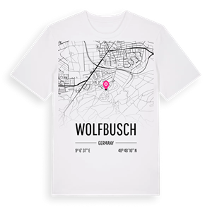 Wolfbusch karta t-shirt – ekologisk bomull t-shirt från Pinshirt
