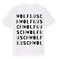 Wolfbusch ordlek t-shirt
