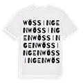 Wössingen ordlek t-shirt