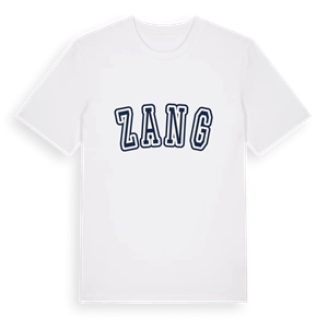Zang college t-shirt – ekologisk bomull t-shirt från Pinshirt