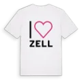Jag älskar Zell t-shirt stort tryck