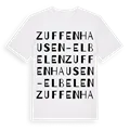 Zuffenhausen-Elbelen ordlek t-shirt