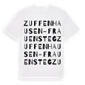 Zuffenhausen-Frauensteg ordlek t-shirt