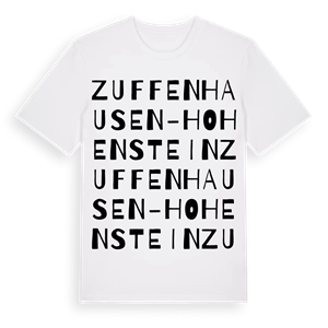 Zuffenhausen-Hohenstein ordlek t-shirt – ekologisk bomull t-shirt från Pinshirt