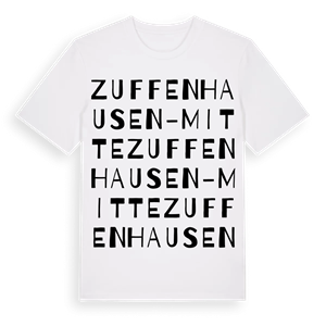 Zuffenhausen-Mitte ordlek t-shirt – ekologisk bomull t-shirt från Pinshirt