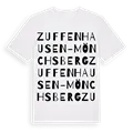 Zuffenhausen-Mönchsberg ordlek t-shirt