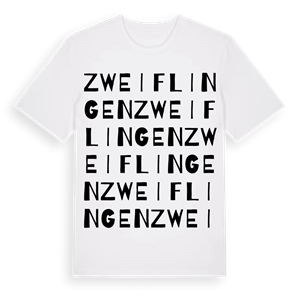 Zweiflingen ordlek t-shirt – ekologisk bomull t-shirt från Pinshirt
