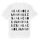 Alacaoluk Mahallesi ordlek t-shirt