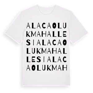Alacaoluk Mahallesi ordlek t-shirt – ekologisk bomull t-shirt från Pinshirt