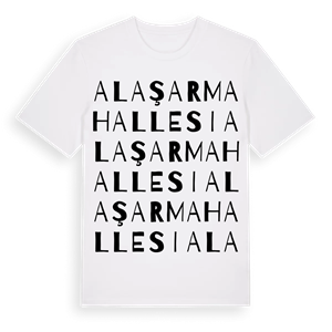 Alaşar Mahallesi ordlek t-shirt – ekologisk bomull t-shirt från Pinshirt