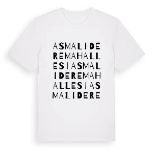 Asmalıdere Mahallesi ordlek t-shirt – ekologisk bomull t-shirt från Pinshirt