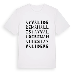 Ayvalıdere Mahallesi ordlek t-shirt – ekologisk bomull t-shirt från Pinshirt