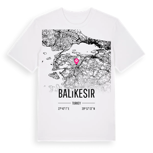 Balıkesir karta t-shirt – ekologisk bomull t-shirt från Pinshirt