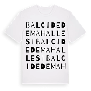 Balcıdede Mahallesi ordlek t-shirt – ekologisk bomull t-shirt från Pinshirt