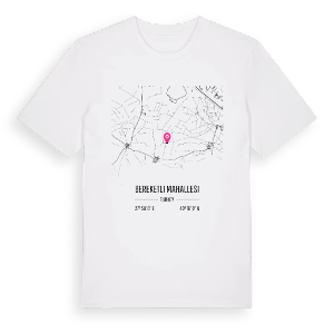 Bereketli Mahallesi karta t-shirt – ekologisk bomull t-shirt från Pinshirt