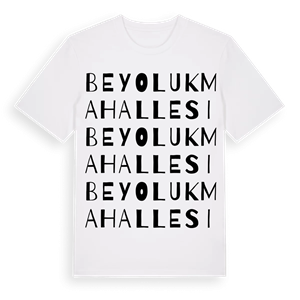 Beyoluk Mahallesi ordlek t-shirt – ekologisk bomull t-shirt från Pinshirt