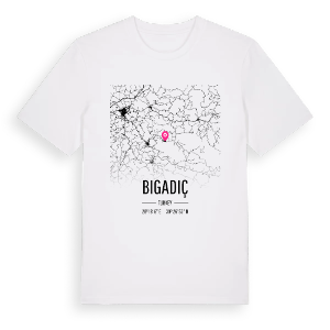 Bigadiç karta t-shirt – ekologisk bomull t-shirt från Pinshirt