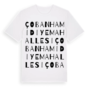 Çobanhamidiye Mahallesi ordlek t-shirt – ekologisk bomull t-shirt från Pinshirt