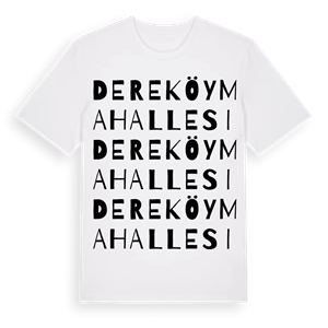 Dereköy Mahallesi ordlek t-shirt – ekologisk bomull t-shirt från Pinshirt