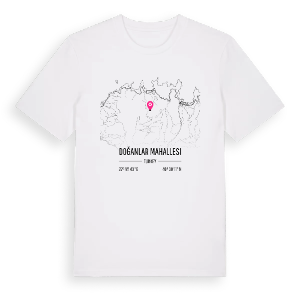 Doğanlar Mahallesi karta t-shirt – ekologisk bomull t-shirt från Pinshirt