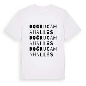 Doğruca Mahallesi ordlek t-shirt – ekologisk bomull t-shirt från Pinshirt