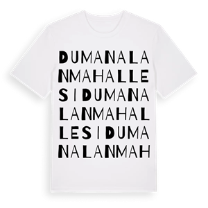 Dumanalan Mahallesi ordlek t-shirt – ekologisk bomull t-shirt från Pinshirt