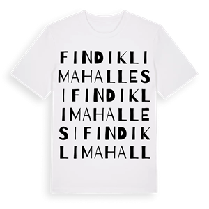 Fındıklı Mahallesi ordlek t-shirt – ekologisk bomull t-shirt från Pinshirt