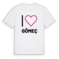 Jag älskar Gömeç t-shirt stort tryck