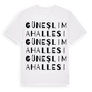 Güneşli Mahallesi ordlek t-shirt – ekologisk bomull t-shirt från Pinshirt