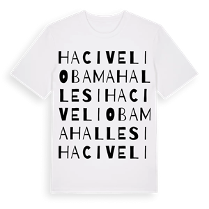 Hacıveli Oba Mahallesi ordlek t-shirt – ekologisk bomull t-shirt från Pinshirt