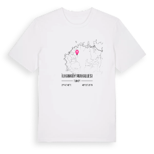 İlhanköy Mahallesi karta t-shirt – ekologisk bomull t-shirt från Pinshirt