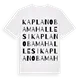 Kaplanoba Mahallesi ordlek t-shirt