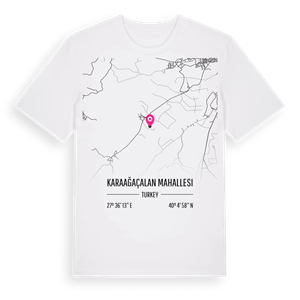 Karaağaçalan Mahallesi karta t-shirt – ekologisk bomull t-shirt från Pinshirt